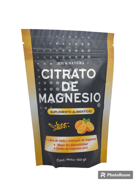 Citrato de Magnesio en polvo sabor naranja