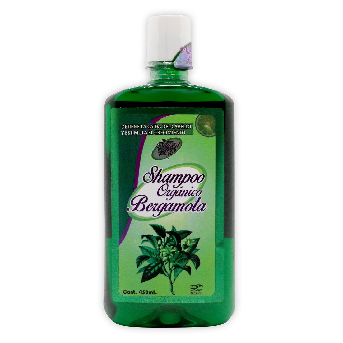 Shampoo Organico con Bergamota Verde 450 ml