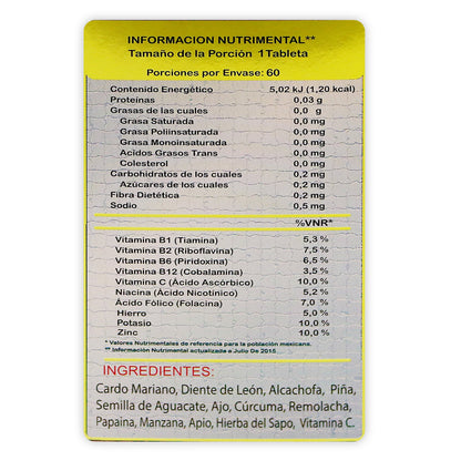 Hepatocell 60 tabletas